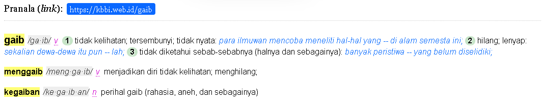 KBBI (Kamus Besar Bahasa Indonesia)